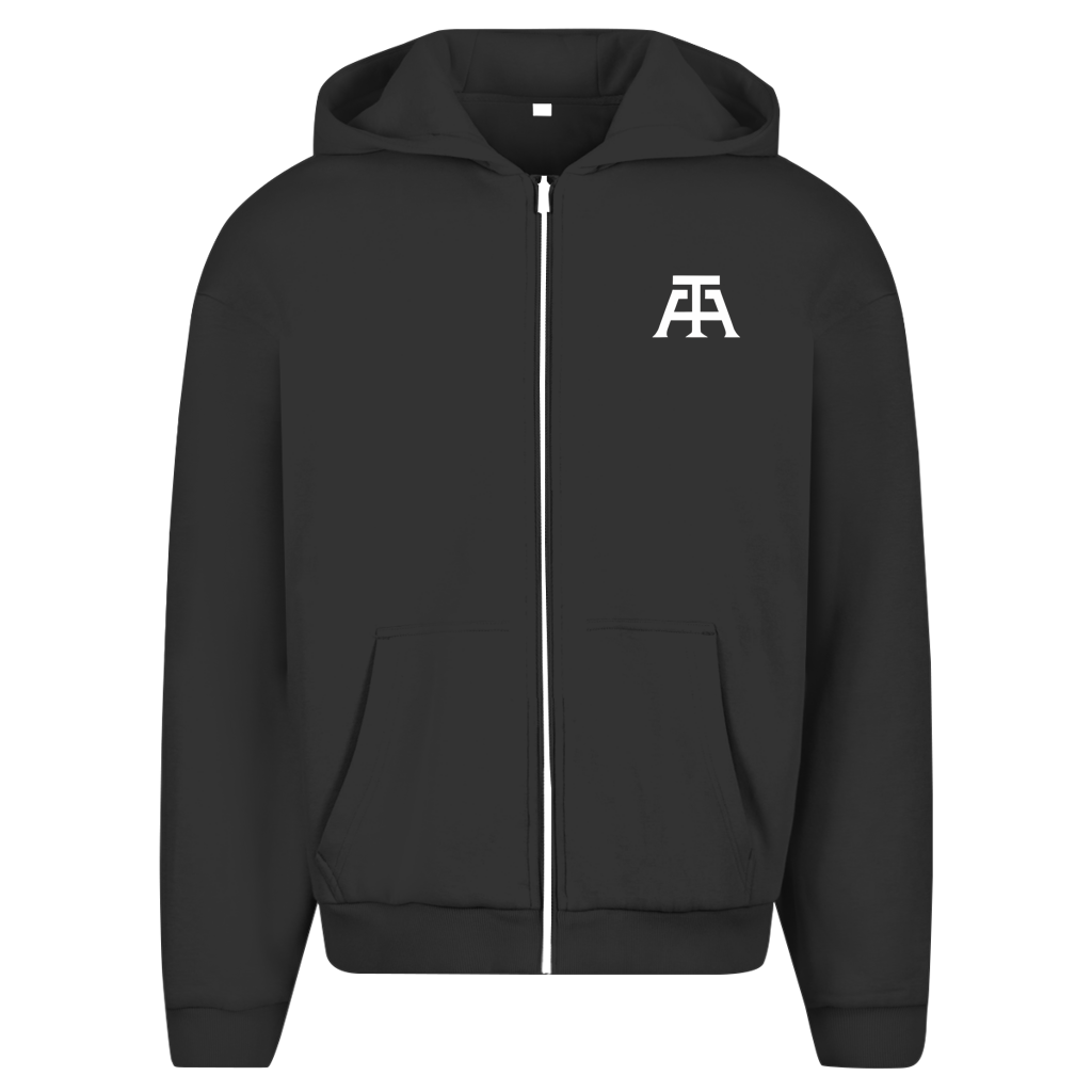 Herren Oversize Zipper Hoodie